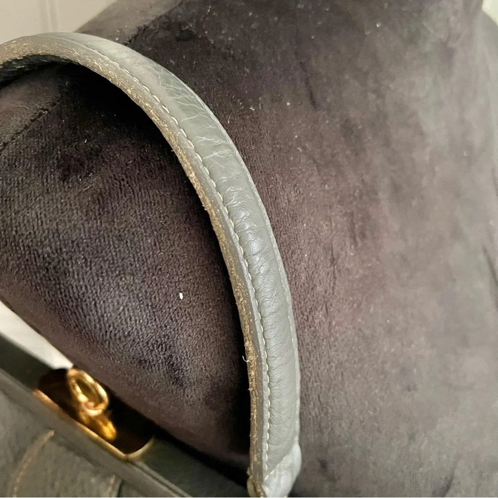 Roger Van S Vintage Designer Frame Bag Steele Grey